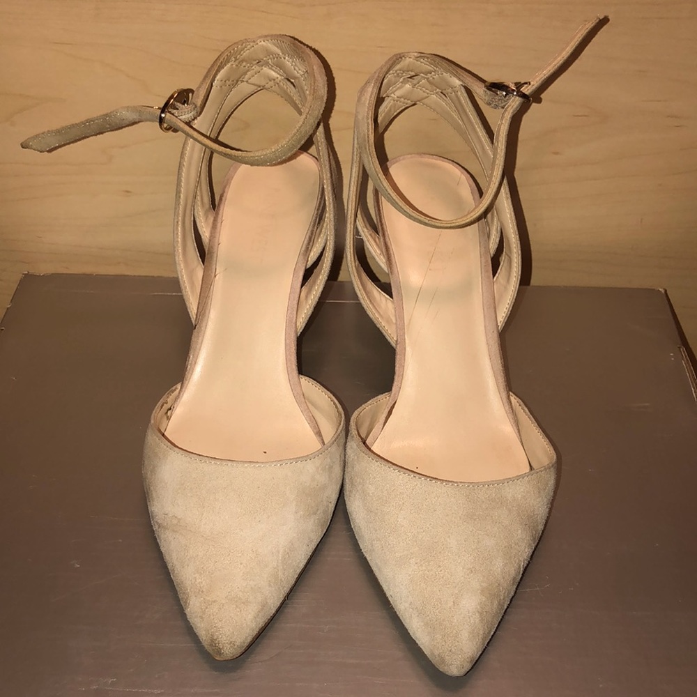 Nine West beige high heels size 6